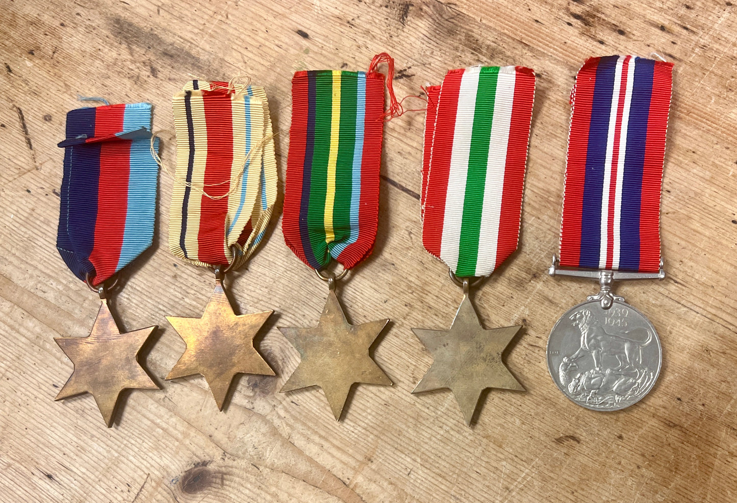 Original Boxed WW2 5 Medal Group - Royal Navy
