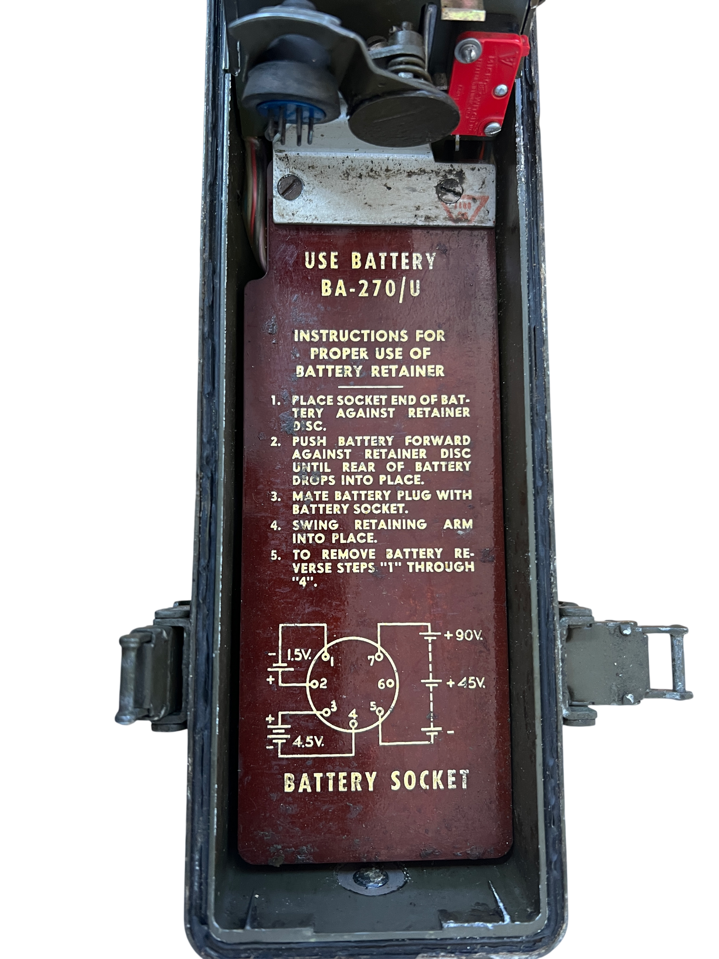 Original Korean War US Army RT-196/PRC-6 Radio Transceiver – 1951 Emerson Contract