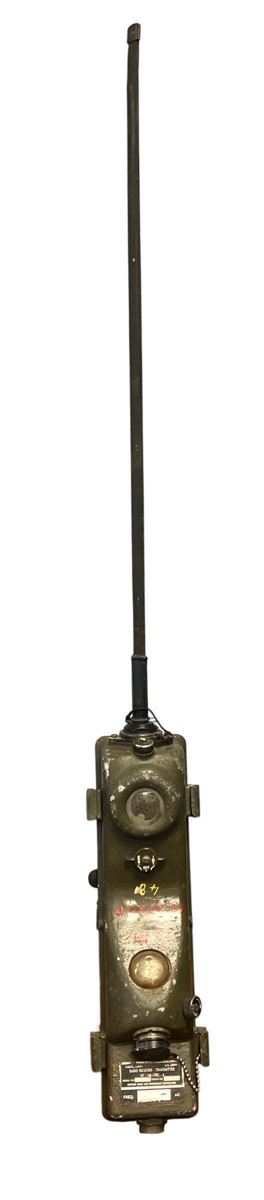 Original Korean War US Army RT-196/PRC-6 Radio Transceiver – 1951 Emerson Contract