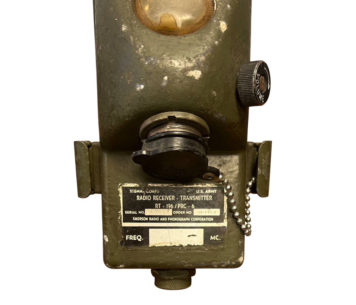 Original Korean War US Army RT-196/PRC-6 Radio Transceiver – 1951 Emerson Contract