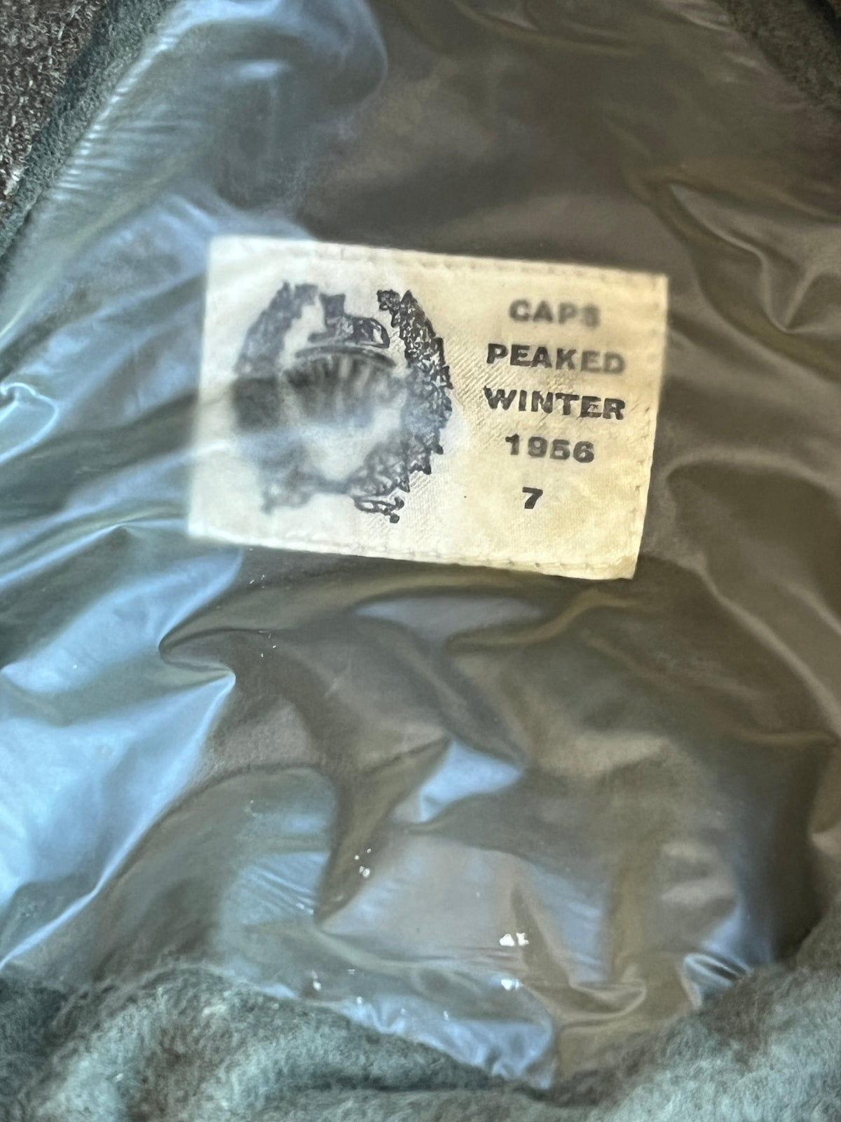 Original 1956 Canadian Army Winter Peaked Field Cap – Size 7
