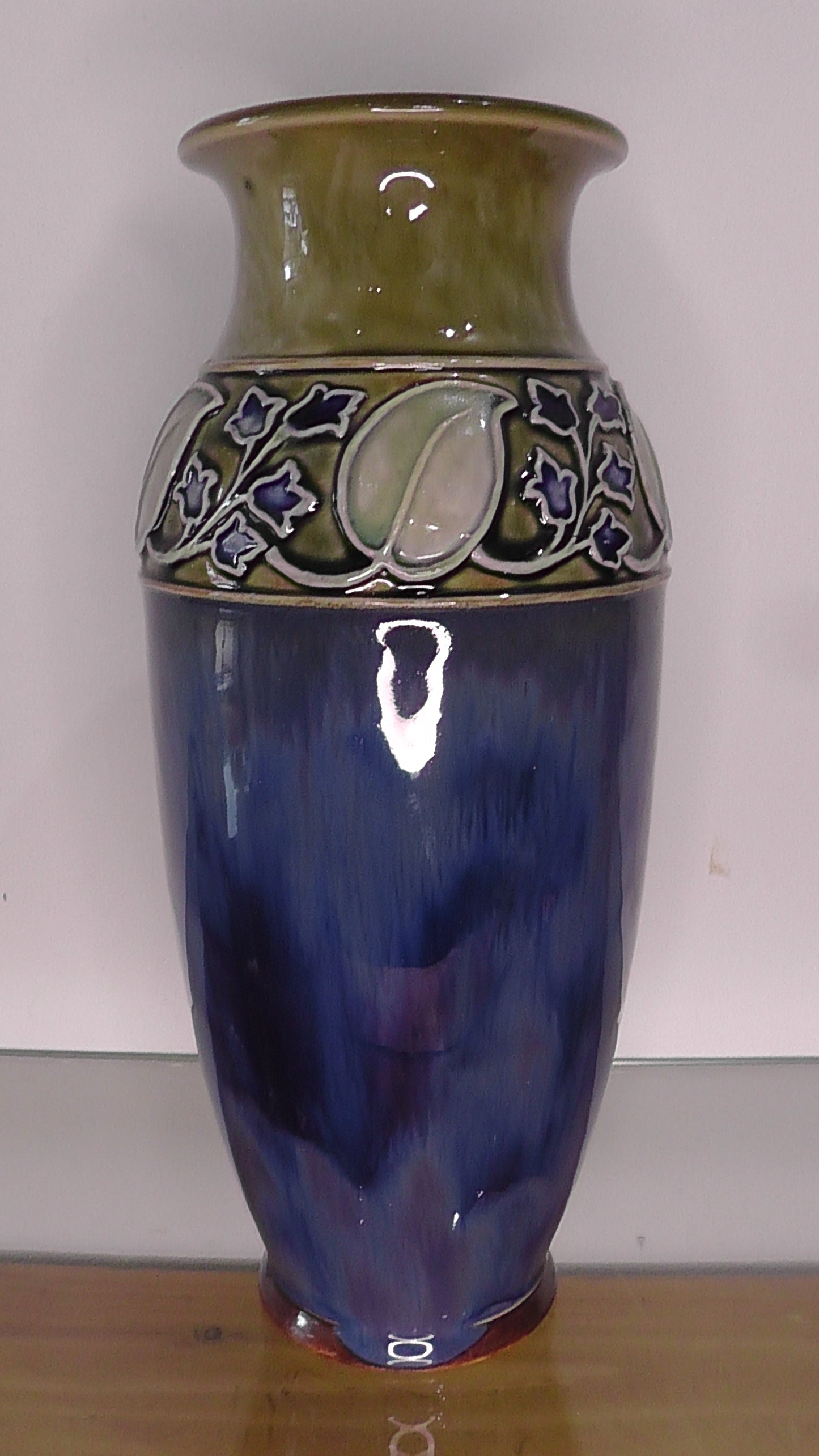 Large Doulton Stoneware Vase by Lily Partington