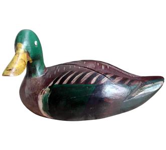 Vintage Wooden Mallard Duck Decoy
