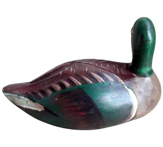 Vintage Wooden Mallard Duck Decoy