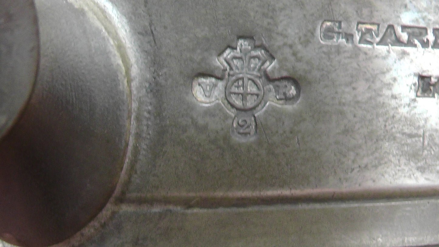 Victorian Pewter 1 Pint Measure G Familoe & Sons Tankard