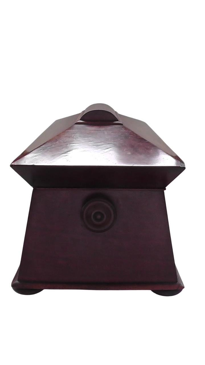Georgian/Early Victorian Mahogany Sarcophagus Tea Caddy