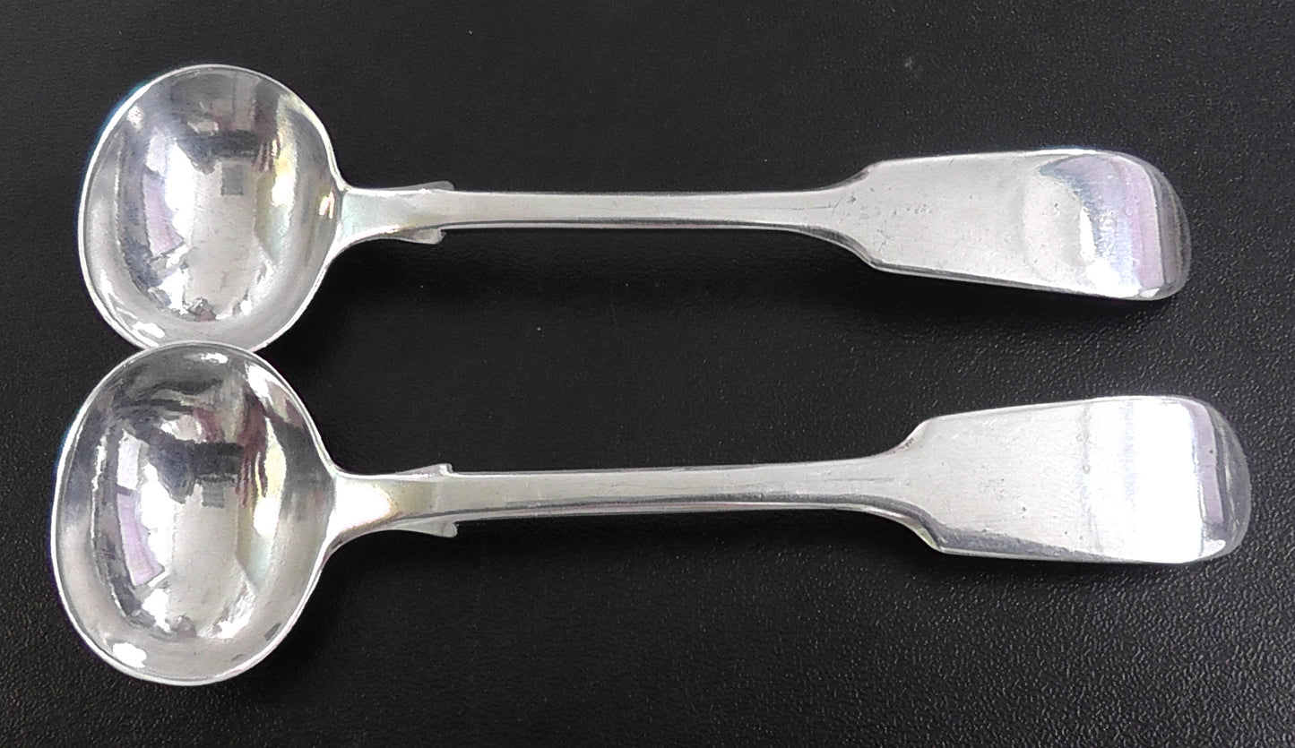 Share Early Victorian Pair of Mustard Spoons by Charles Boynton 1847