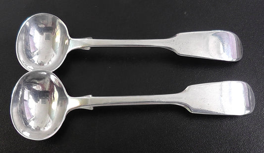 Share Early Victorian Pair of Mustard Spoons by Charles Boynton 1847