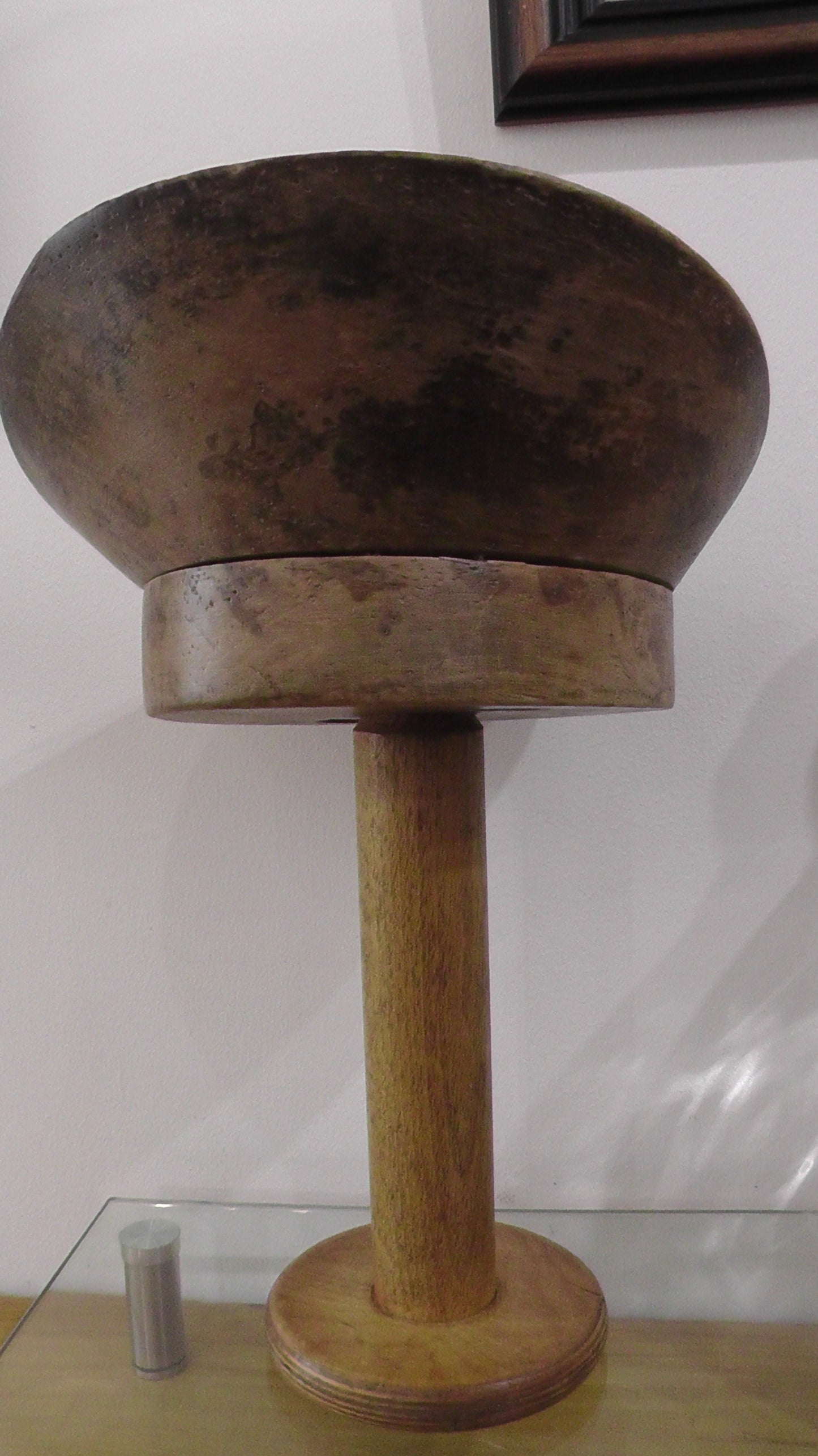 Antique Belgium Milliners Hat Mould Block/Haberdashery Shop Display