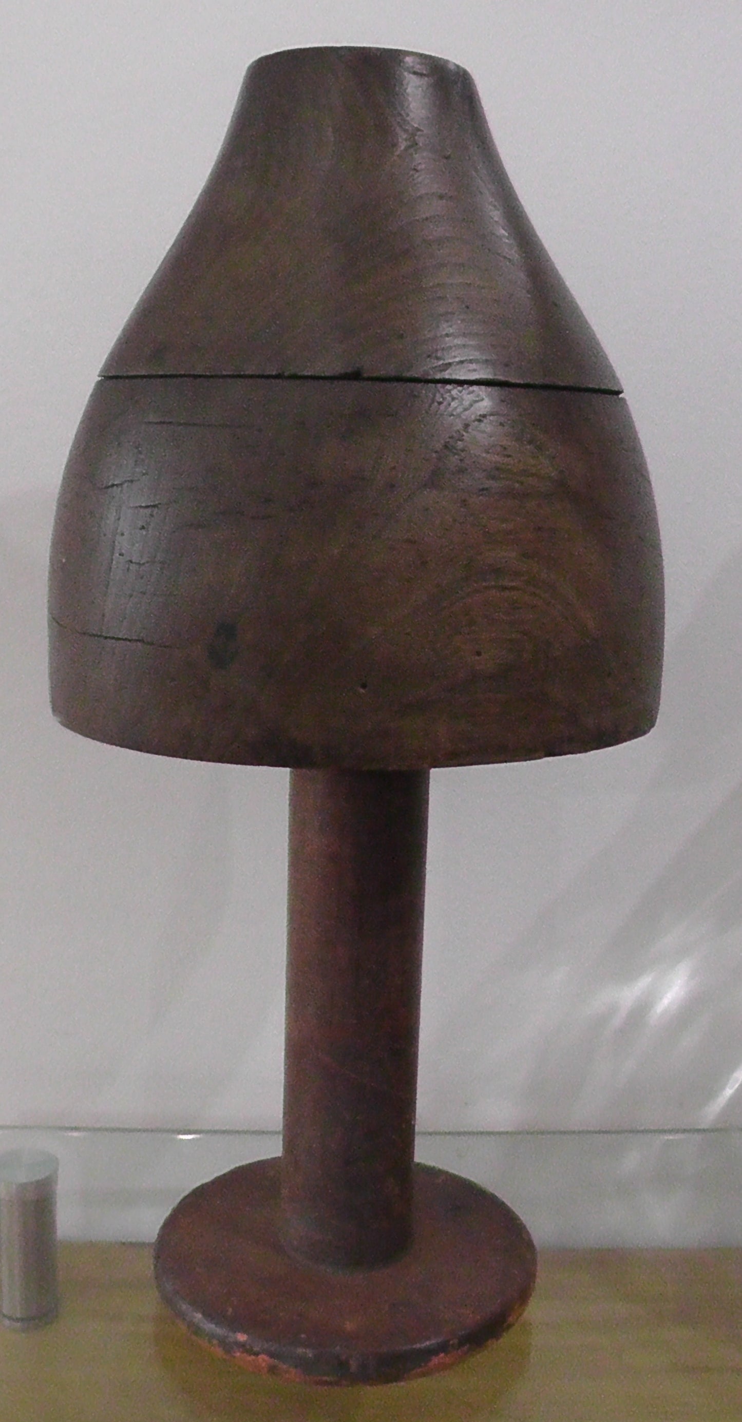 Antique Belgium Oak Milliners Hat Mould Block/Haberdashery Shop Display