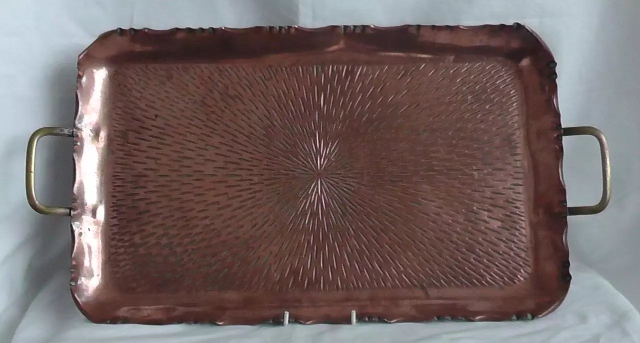 F&R Fischer Copper Tray Arts & Crafts/German