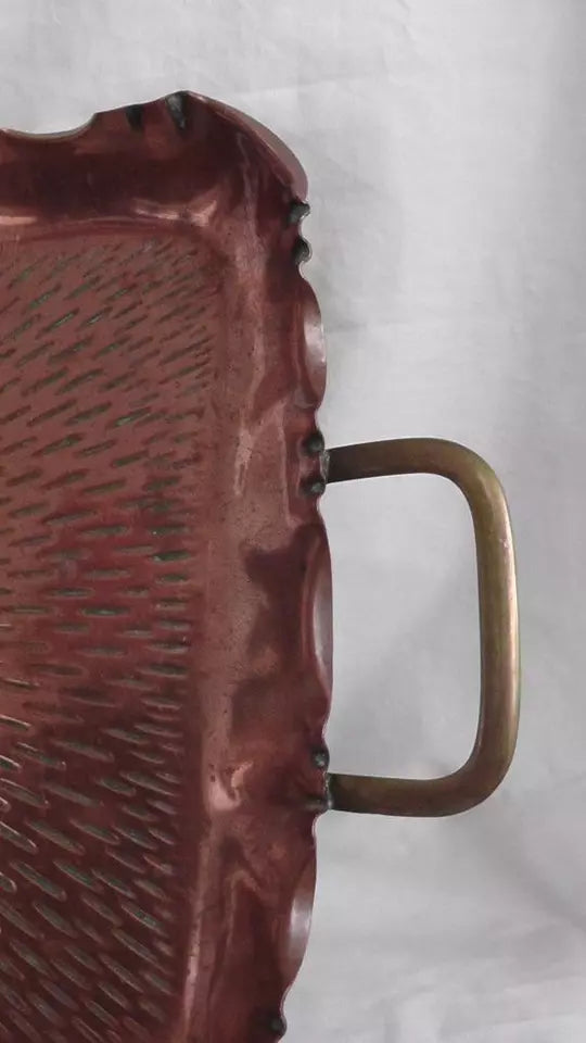F&R Fischer Copper Tray Arts & Crafts/German