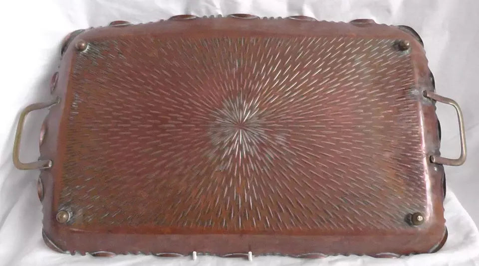 F&R Fischer Copper Tray Arts & Crafts/German