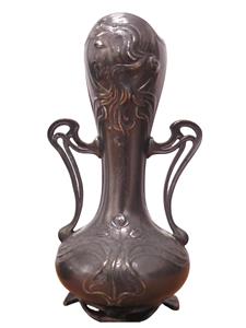Pair of Art Nouveau WMF Silver Plate Vases - No.390
