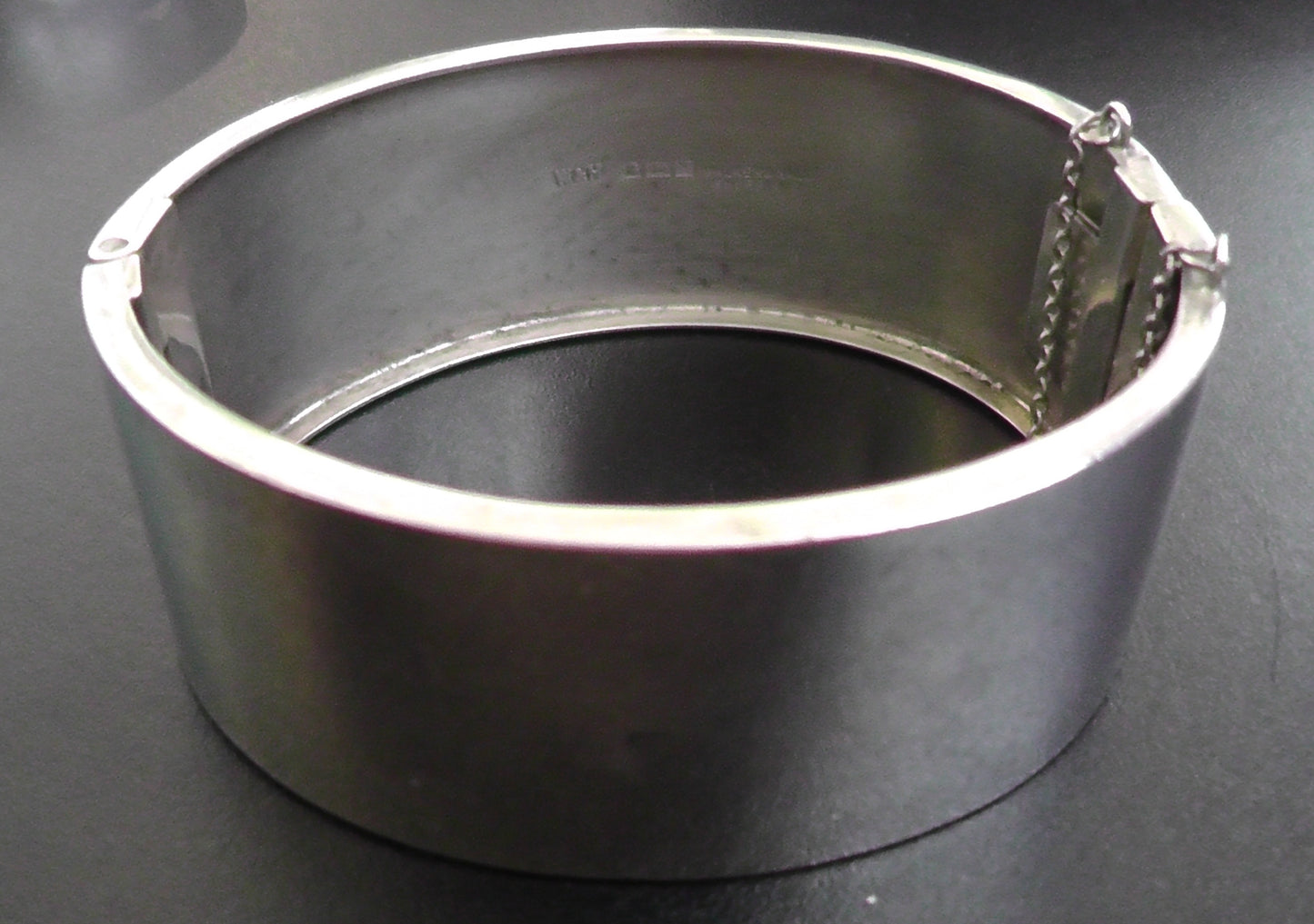 Walker & Hall Solid Silver Hinged Bracelet dates 1958