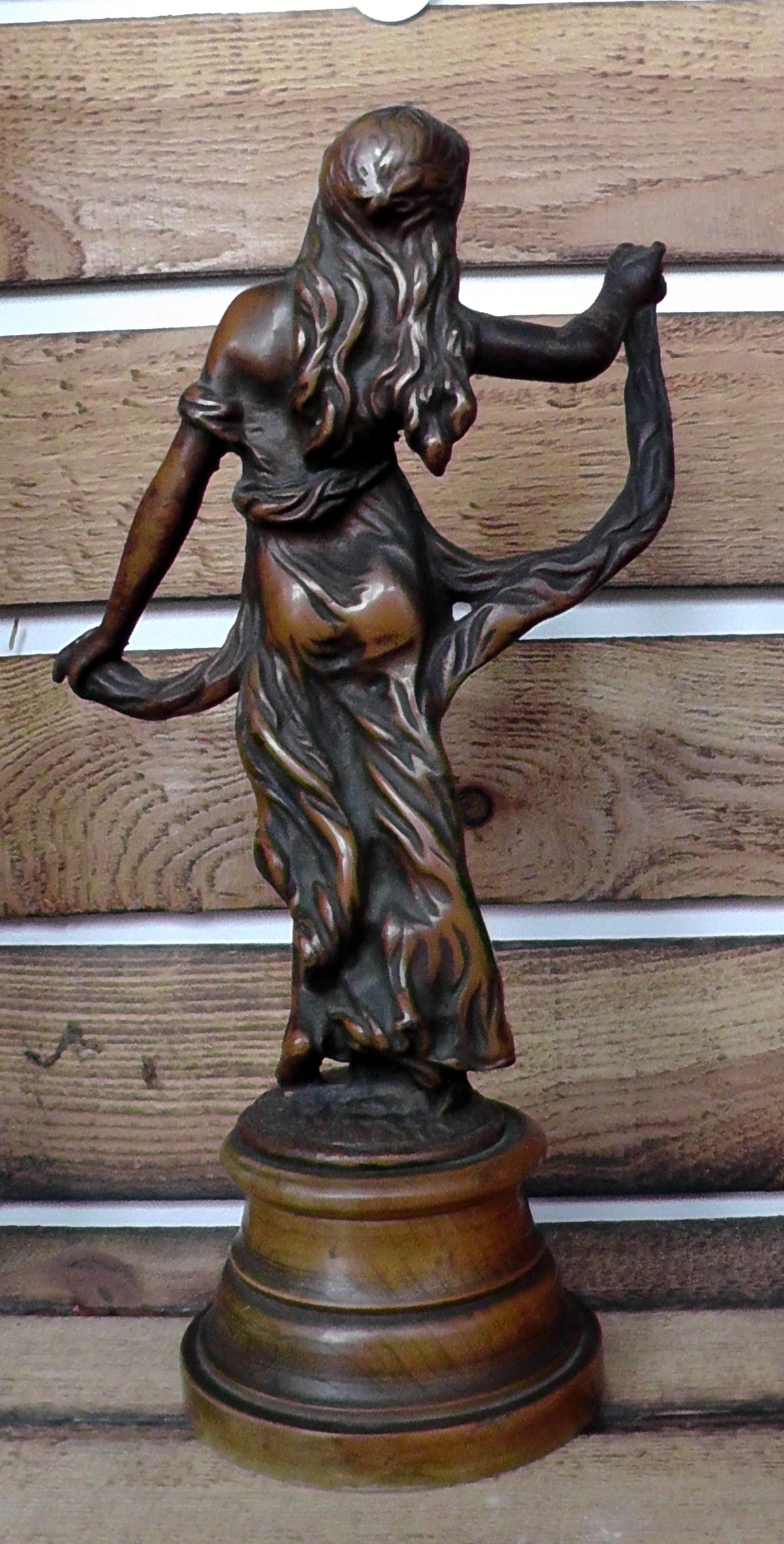French Patinated Bronze Figure Gaiety