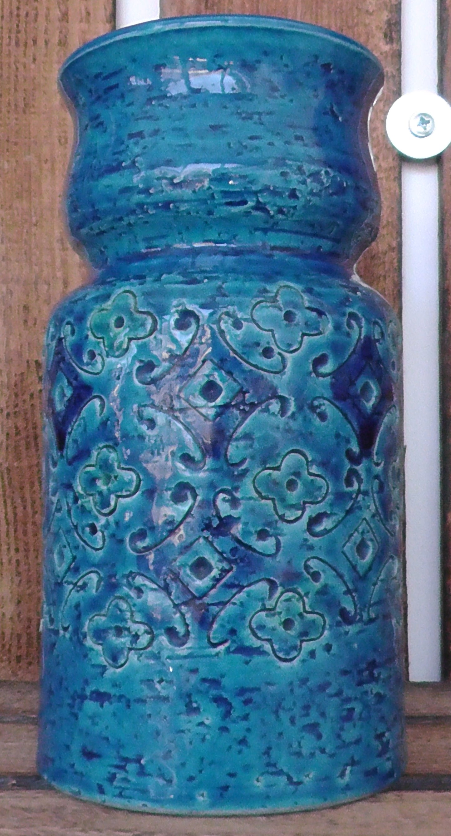 Vintage Mid-Century Blue Bitossi Spagnolo Vase