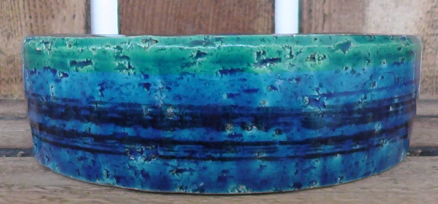 Vintage Mid-Century Bitossi Blue Rimini Ashtray