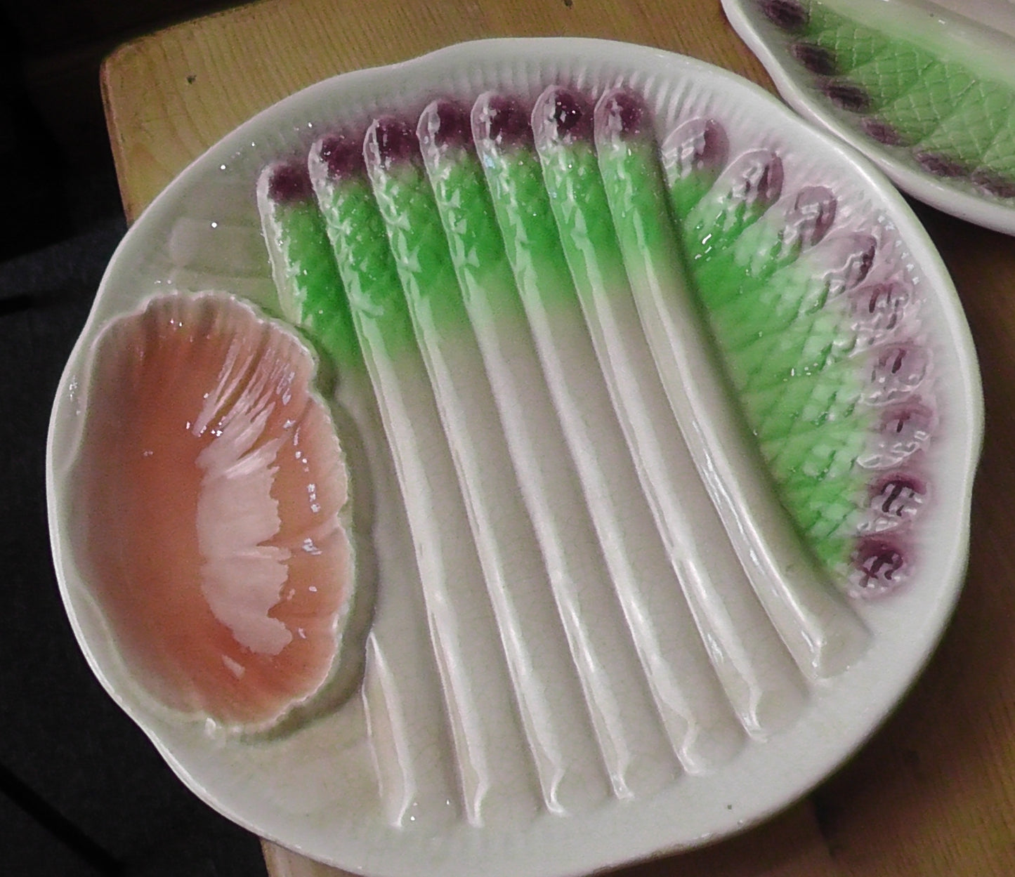 Asparagus Service in Majolica ESDEVE SARREGUEMINES