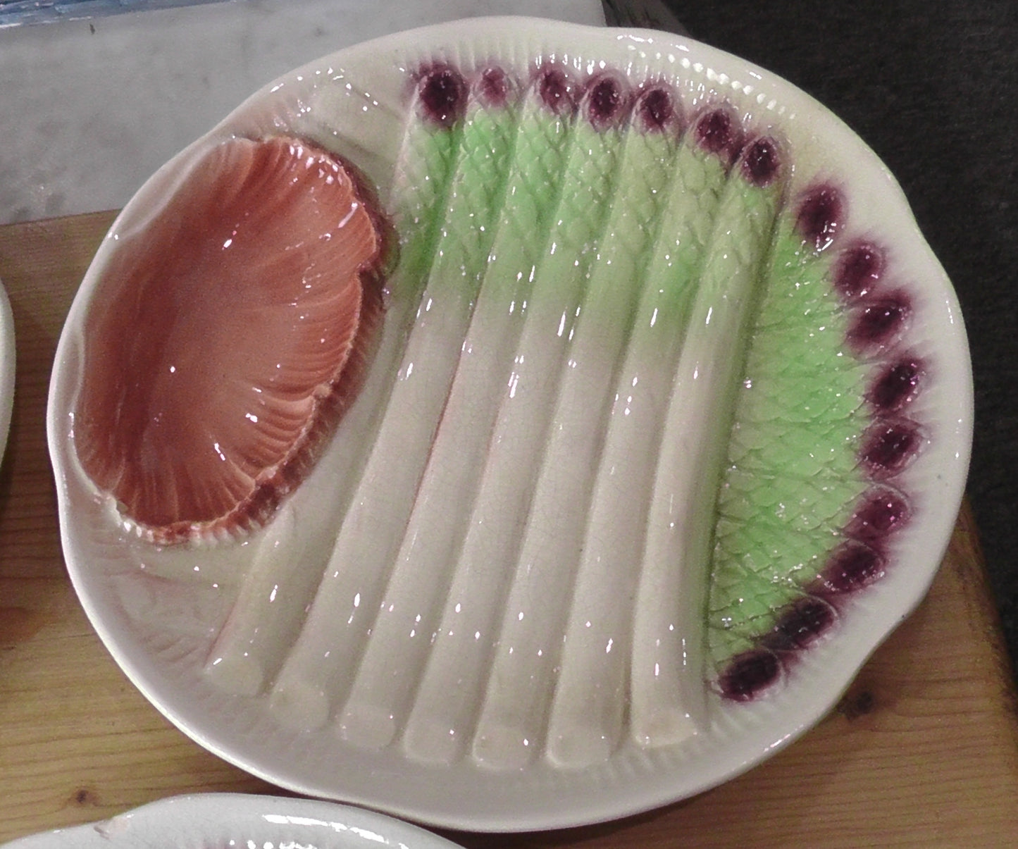 Asparagus Service in Majolica ESDEVE SARREGUEMINES