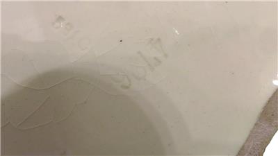 Antique Sarreguemines French Large Majolica Basket