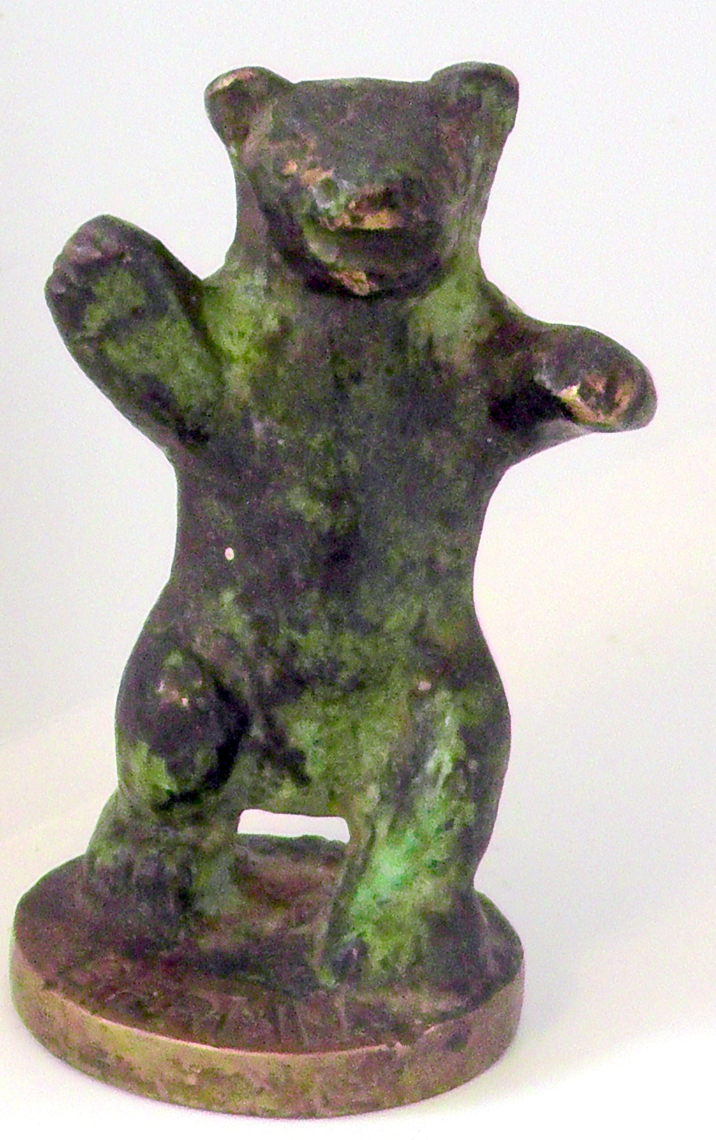 Small Patinated Bronze Berlin Bear Figure