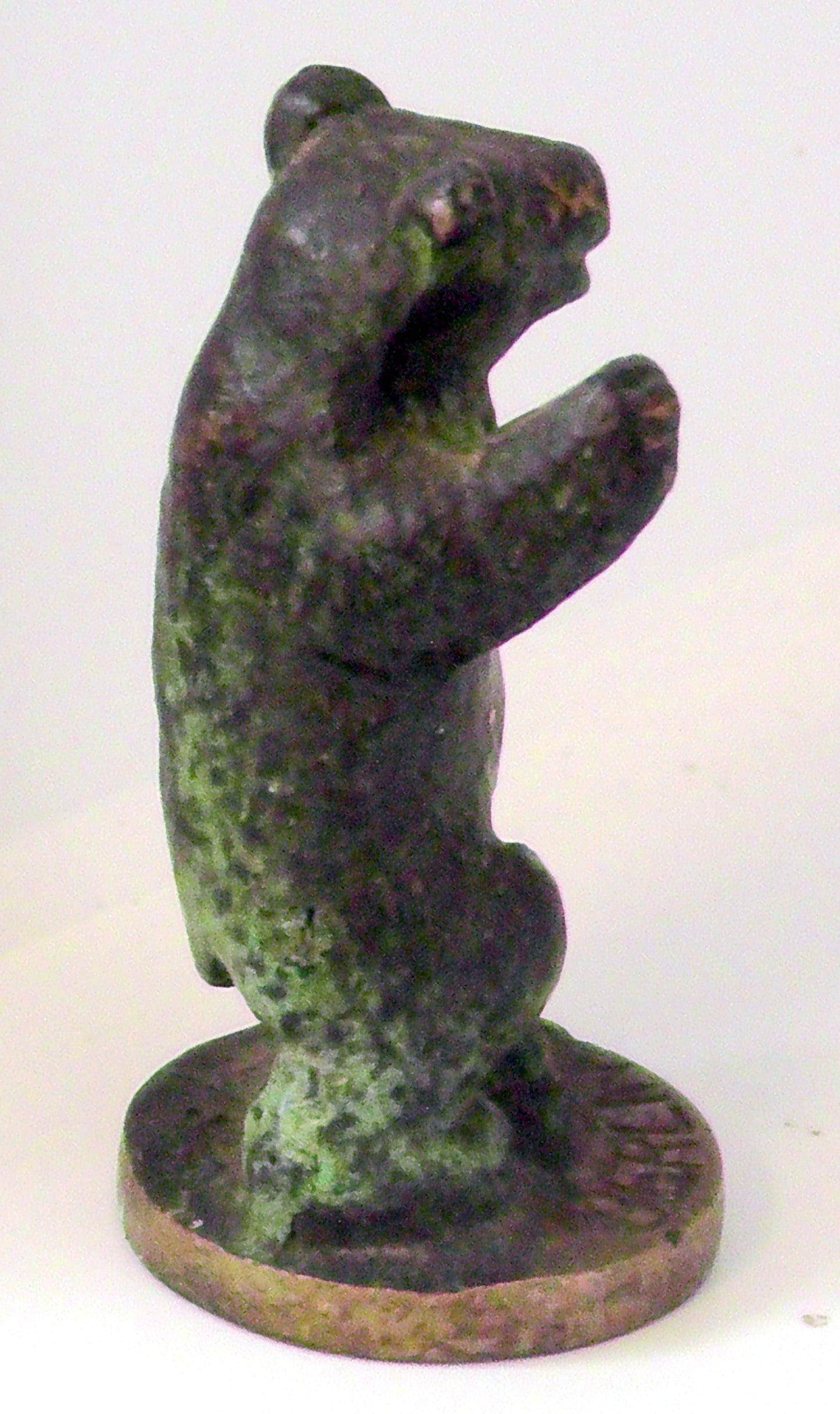 Small Patinated Bronze Berlin Bear Figure