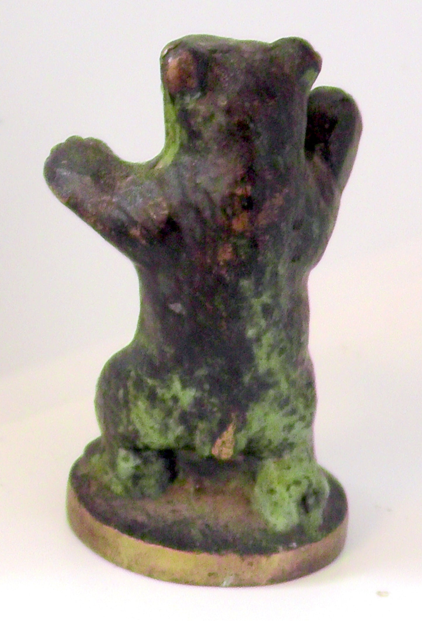 Small Patinated Bronze Berlin Bear Figure