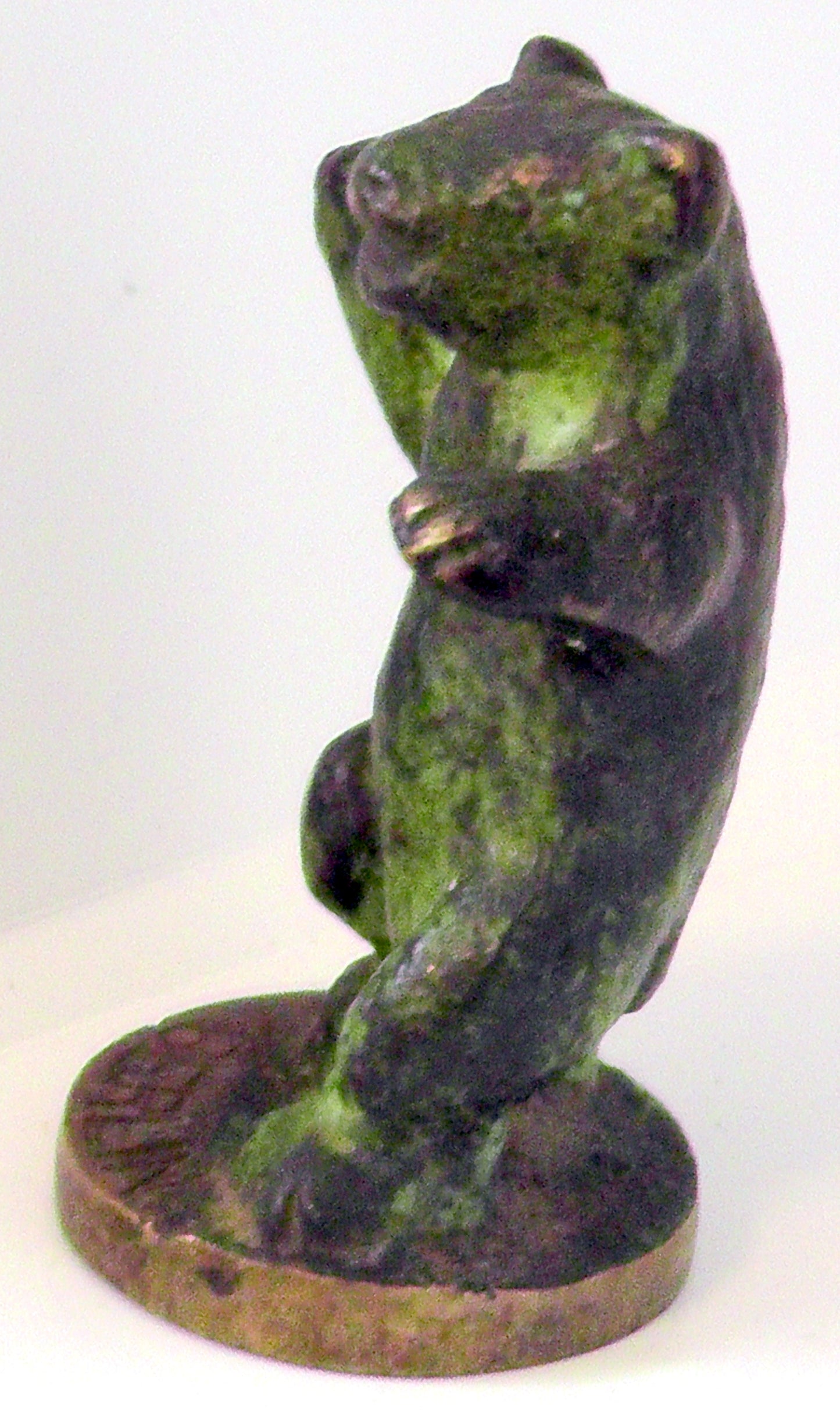 Small Patinated Bronze Berlin Bear Figure