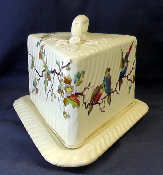 Antique Franz Mehlem Royal Bonn Bird Cheese/Stilton Dish