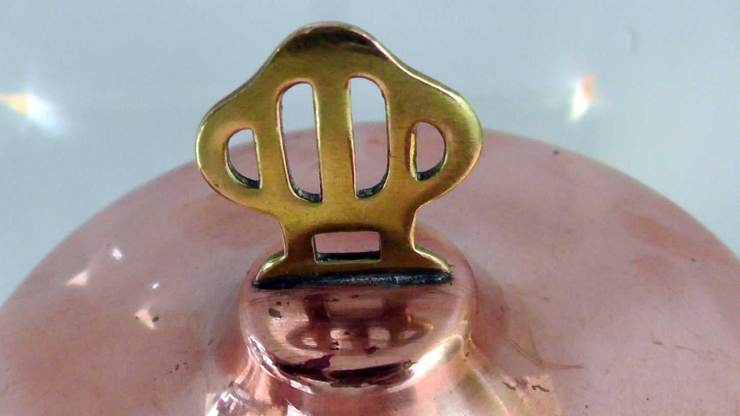 Stunning German Art Nouveau/Secessionist/Jugendstil Copper and Brass Biscuit Jar