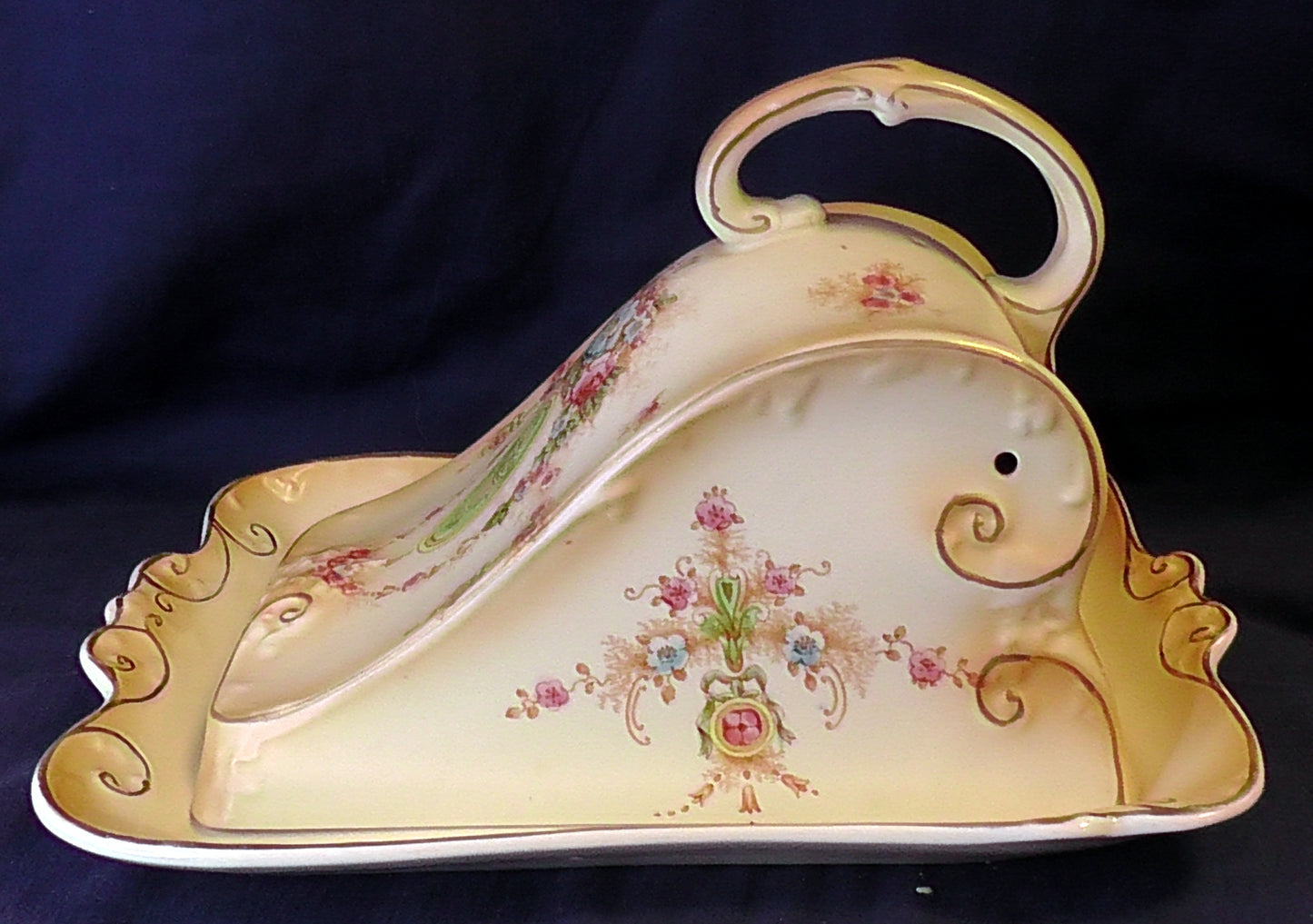 Antique Crown Devon "Lune" Cheese Dish