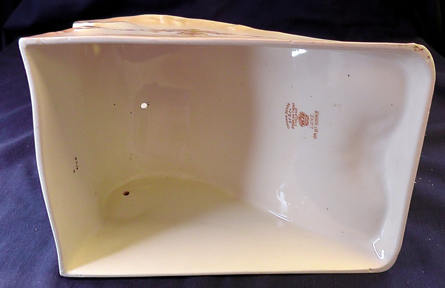 Antique Crown Devon "Lune" Cheese Dish