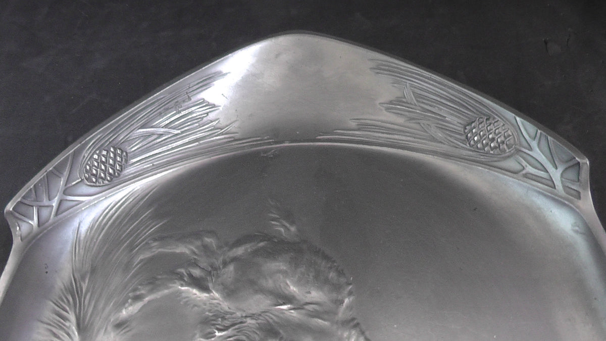 Rare Stunning Art Nouveau Orivit Pewter Boar Platter