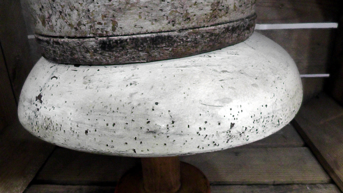 Antique Milliners Peaked Hat Mould Block/Haberdashery Shop Display