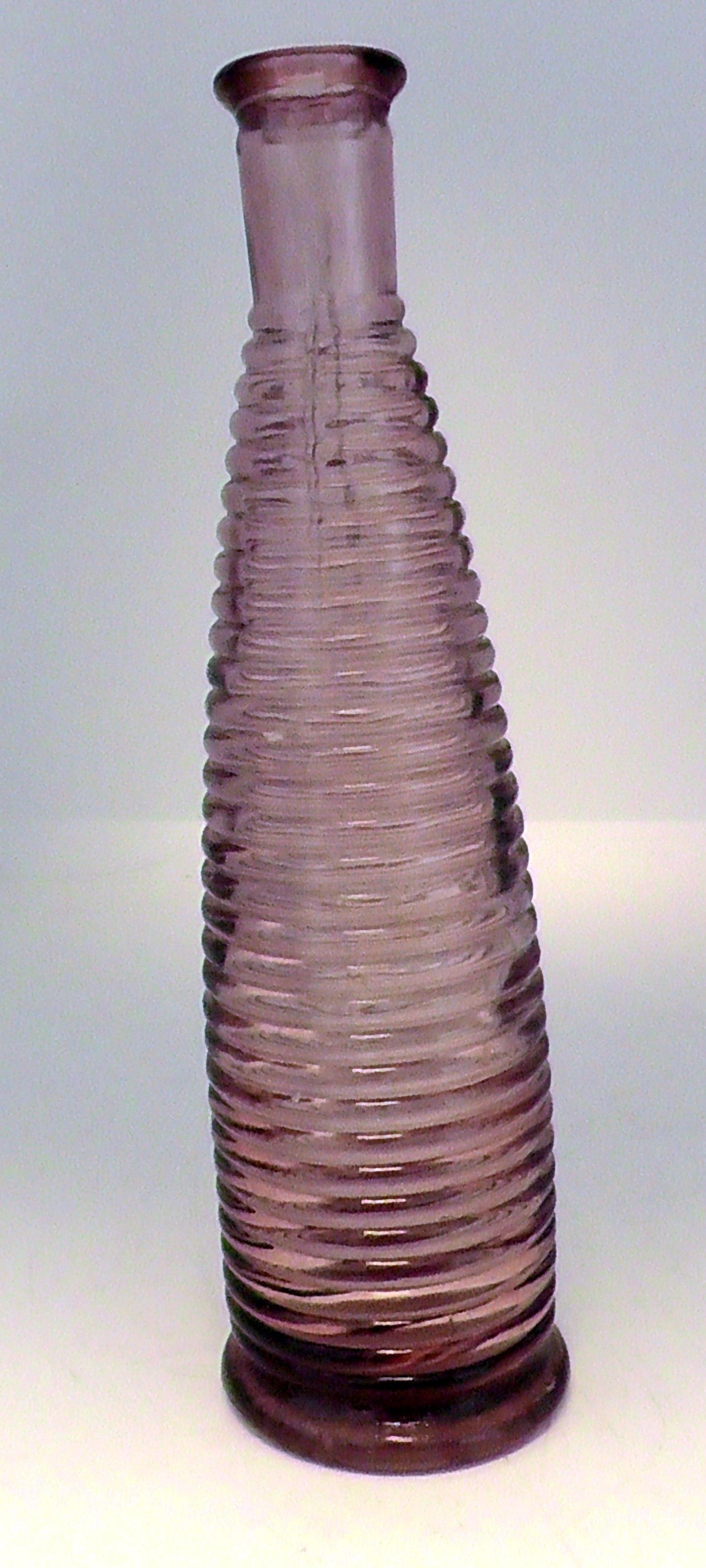 Victorian Amethyst Ribbed Bottle