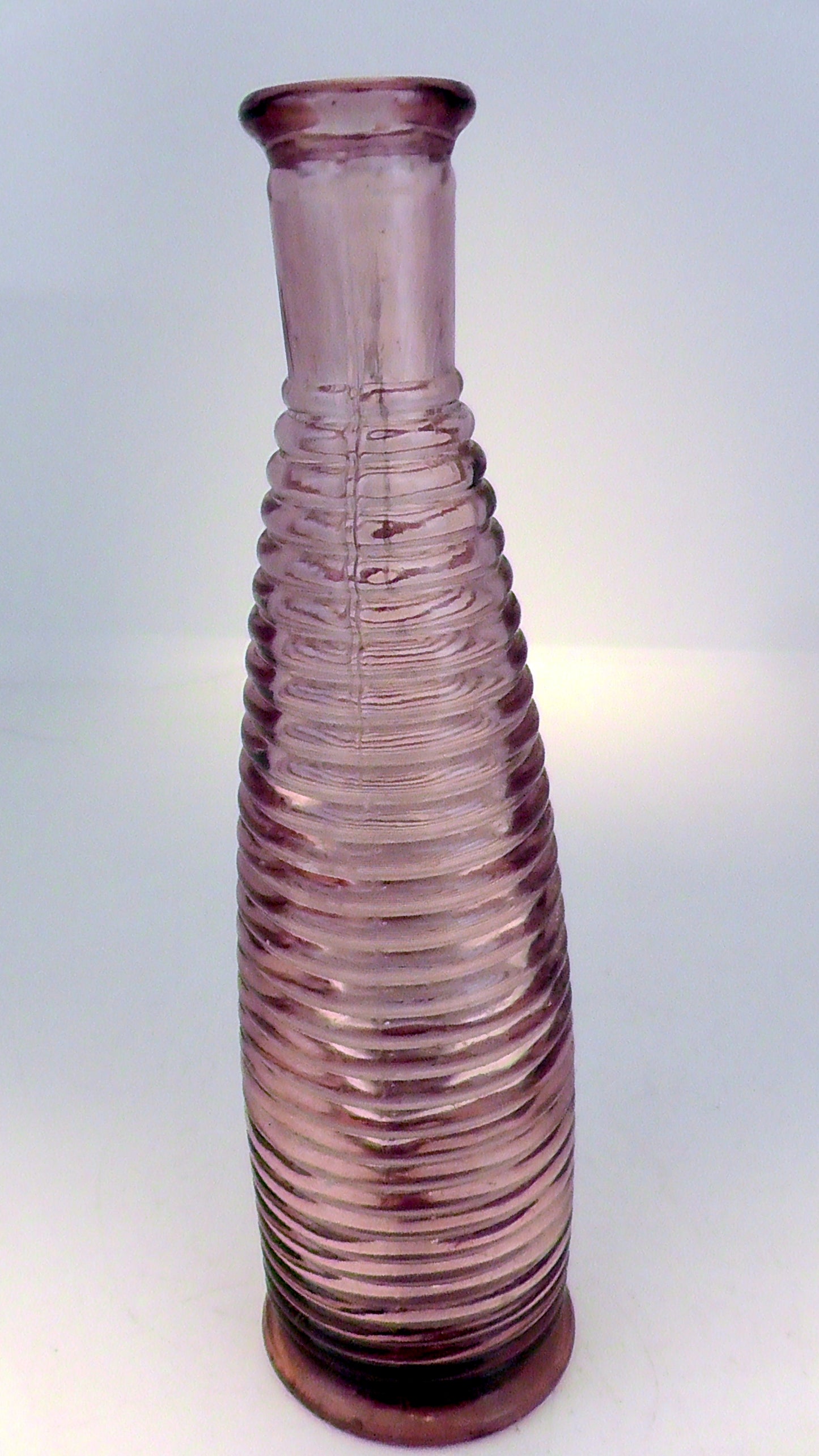 Victorian Amethyst Ribbed Bottle