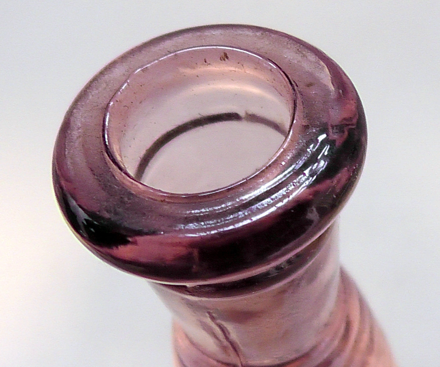 Victorian Amethyst Ribbed Bottle