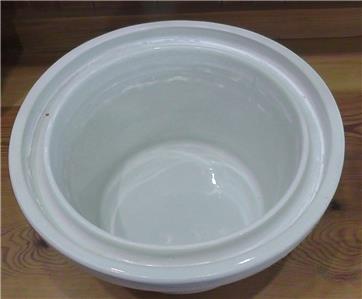 Victorian/Edwardian Large Lidded Ceramic Kitchen Bowl