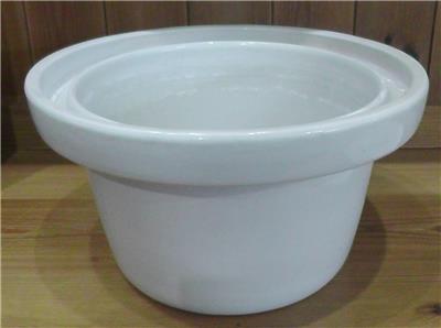 Victorian/Edwardian Large Lidded Ceramic Kitchen Bowl