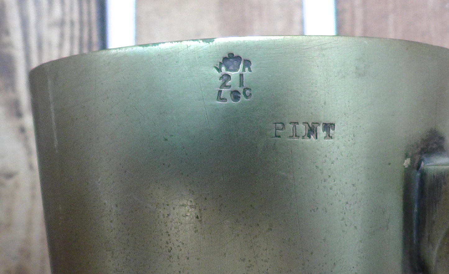 Victorian Brass 1 Pint Measure Tankard