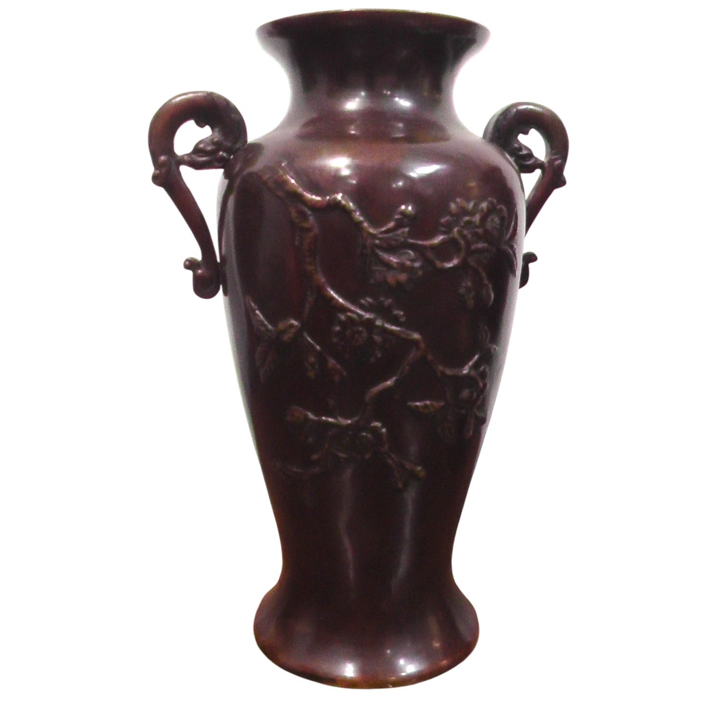 Pair of early 20th Century (Meiji Period) Bronze Vases