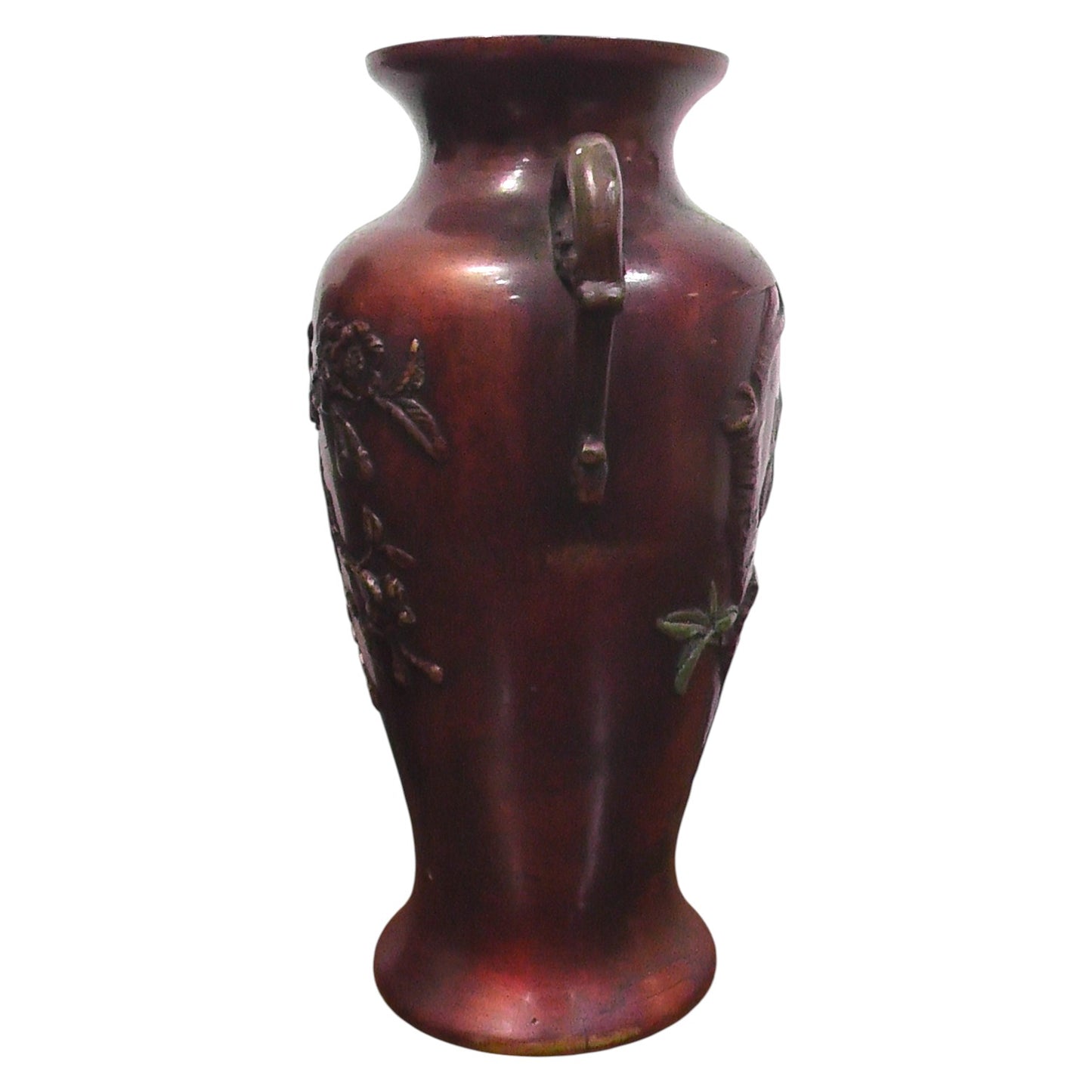 Pair of early 20th Century (Meiji Period) Bronze Vases