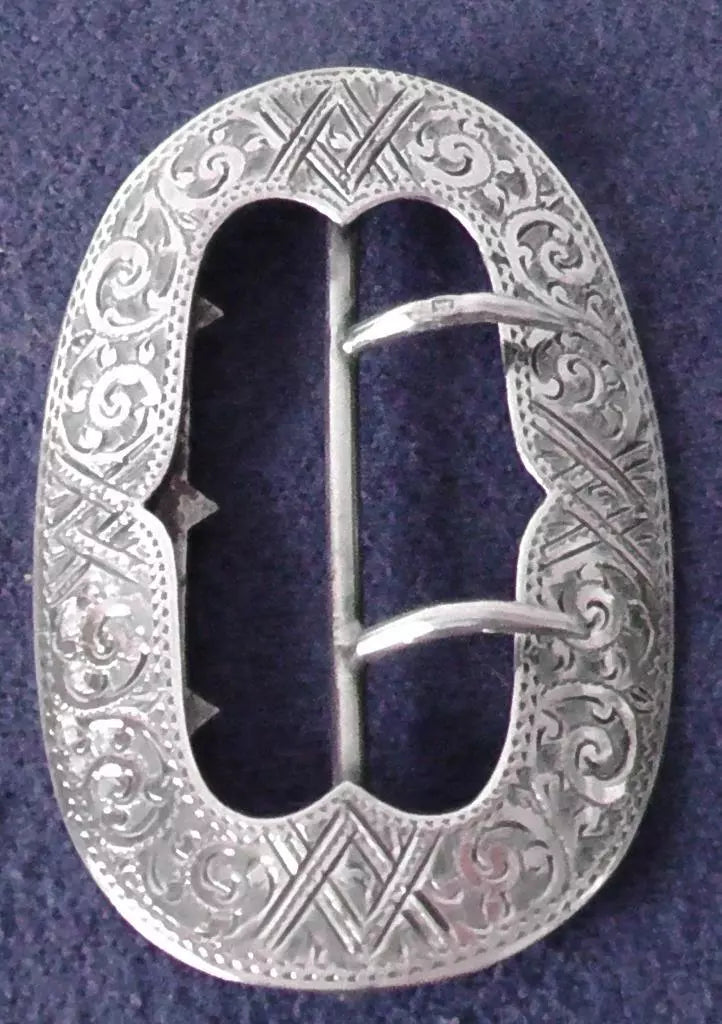 Solid Silver Edwardian Buckle Dates 1908 - Adie & Lovekin