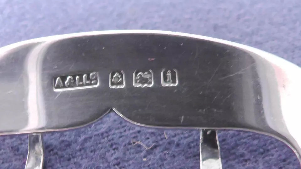 Solid Silver Edwardian Buckle Dates 1908 - Adie & Lovekin
