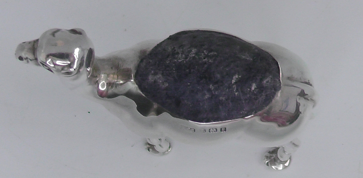 Antique Solid Silver Camel Cushion by Saunders & Shepherd dates 1906