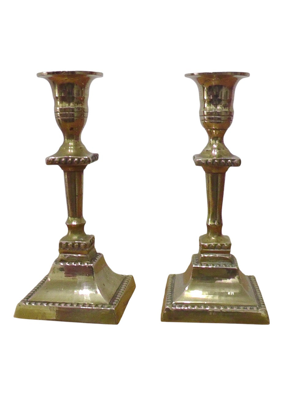 Mid-Century Scandinavian MALIM Brass Candlesticks