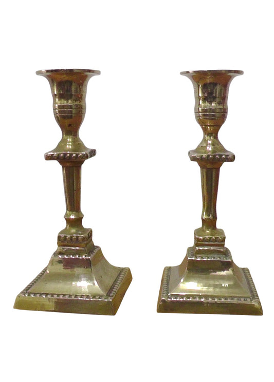 Mid-Century Scandinavian MALIM Brass Candlesticks