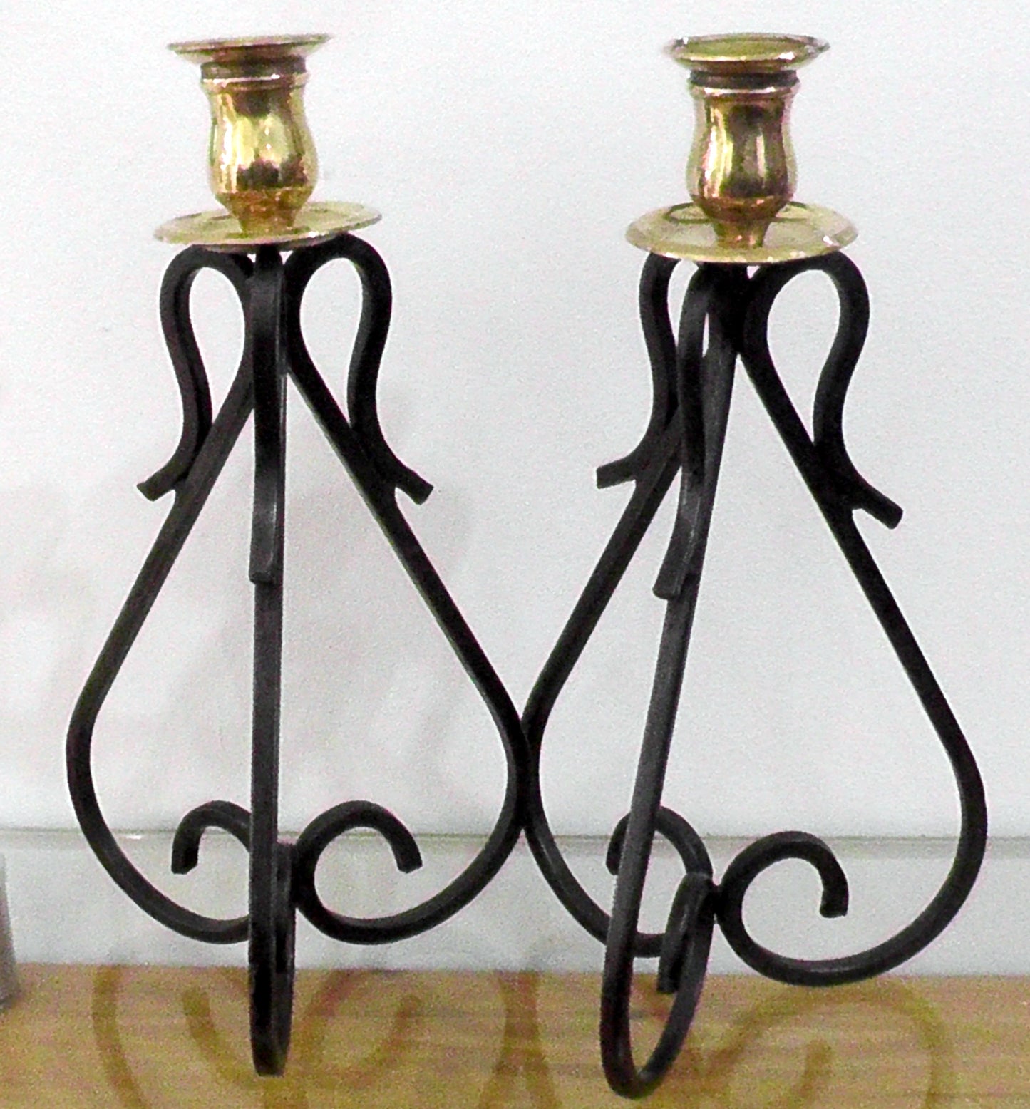 Pair of Arts & Craft Style Candlesticks