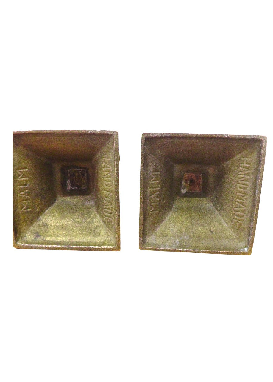 Mid-Century Scandinavian MALIM Brass Candlesticks